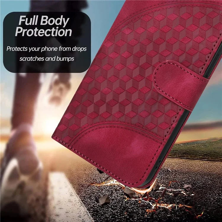 YX0060 For iPhone 14 Pro Max Leather Case Elephant Head Pattern Phone Wallet Cover