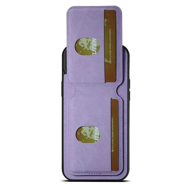 SUTENI H02 For iPhone 13 6.1 inch Case Litchi Texture Vertical Flip Kickstand Phone Cover