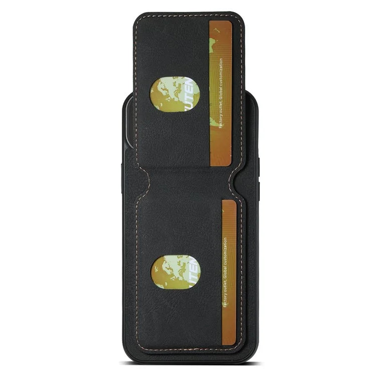 SUTENI H02 For iPhone 13 6.1 inch Case Litchi Texture Vertical Flip Kickstand Phone Cover
