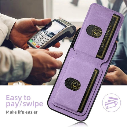 SUTENI H02 For iPhone 11 Pro Max Case Litchi Texture Kickstand Card Slots Protective Shell