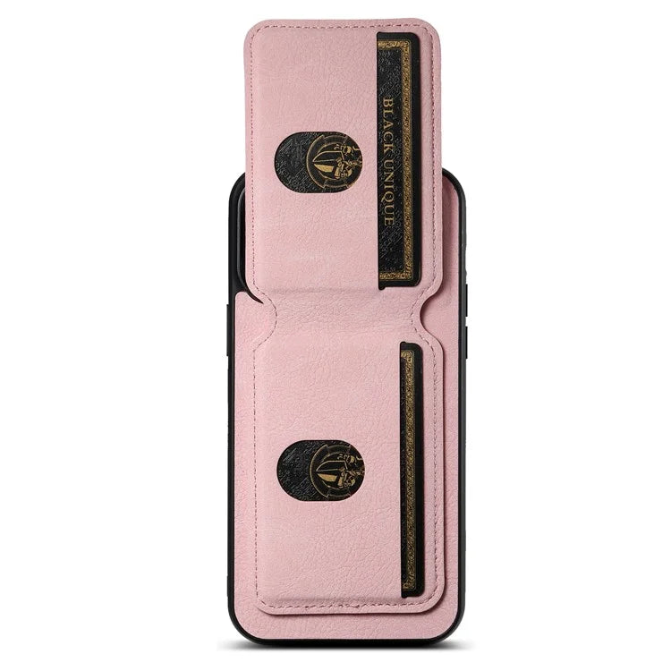 SUTENI H02 For iPhone 11 Pro Max Case Litchi Texture Kickstand Card Slots Protective Shell