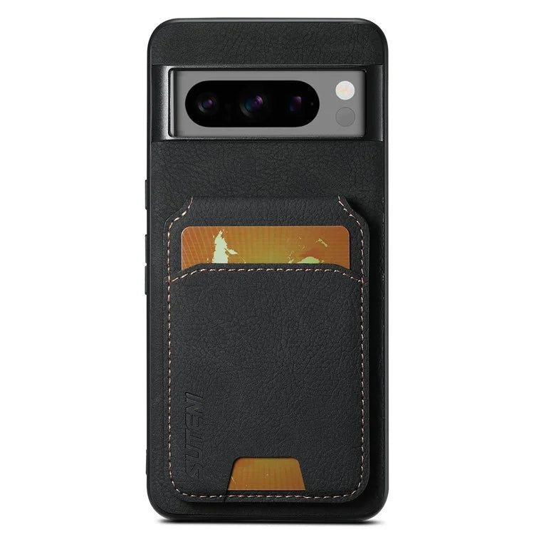 SUTENI H02 For Google Pixel 8 Pro Litchi Texture Case Vertical Flip Card Holder Protective Back Cover