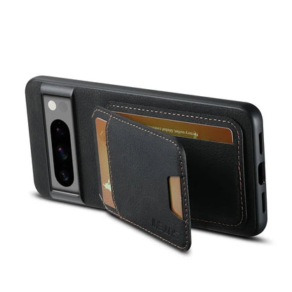 SUTENI H02 For Google Pixel 8 Pro Litchi Texture Case Vertical Flip Card Holder Protective Back Cover