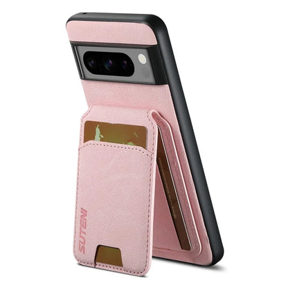SUTENI H02 For Google Pixel 8 Pro Litchi Texture Case Vertical Flip Card Holder Protective Back Cover