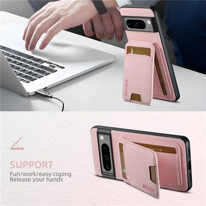 SUTENI H02 For Google Pixel 8 Pro Litchi Texture Case Vertical Flip Card Holder Protective Back Cover