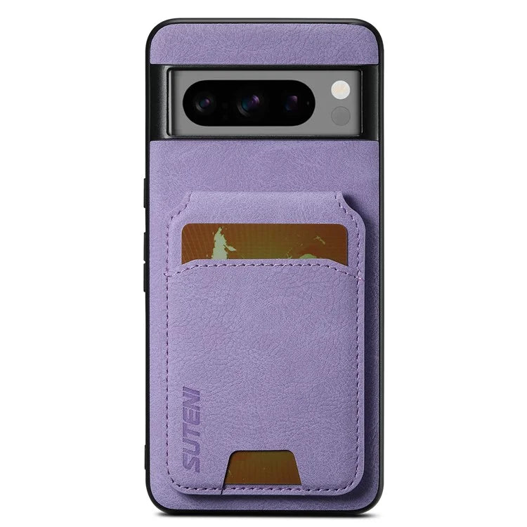 SUTENI H02 For Google Pixel 8 Pro Litchi Texture Case Vertical Flip Card Holder Protective Back Cover