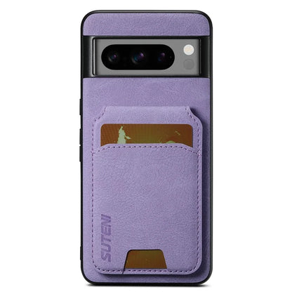 SUTENI H02 For Google Pixel 8 Pro Litchi Texture Case Vertical Flip Card Holder Protective Back Cover