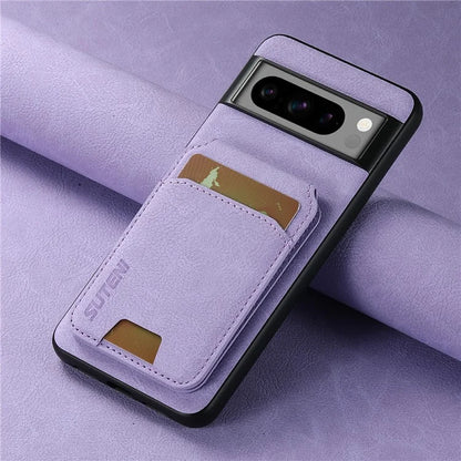 SUTENI H02 For Google Pixel 8 Pro Litchi Texture Case Vertical Flip Card Holder Protective Back Cover