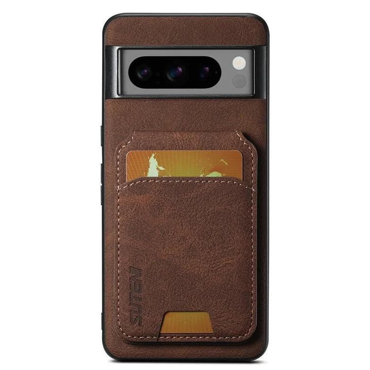 SUTENI H02 For Google Pixel 8 Pro Litchi Texture Case Vertical Flip Card Holder Protective Back Cover
