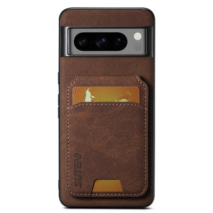 SUTENI H02 For Google Pixel 8 Pro Litchi Texture Case Vertical Flip Card Holder Protective Back Cover