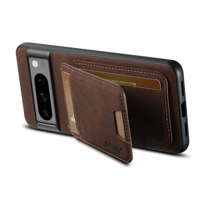 SUTENI H02 For Google Pixel 8 Pro Litchi Texture Case Vertical Flip Card Holder Protective Back Cover