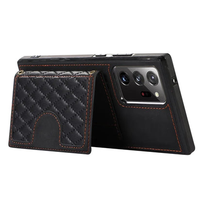 For Samsung Galaxy Note20 Ultra 5G / Note20 Ultra Shoulder Phone Pouch Card Case TPU+PU Leather Cover