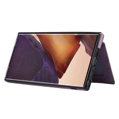 For Samsung Galaxy Note20 Ultra 5G / Note20 Ultra Shoulder Phone Pouch Card Case TPU+PU Leather Cover