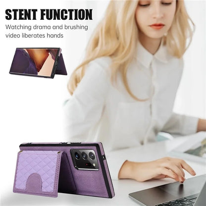 For Samsung Galaxy Note20 Ultra 5G / Note20 Ultra Shoulder Phone Pouch Card Case TPU+PU Leather Cover
