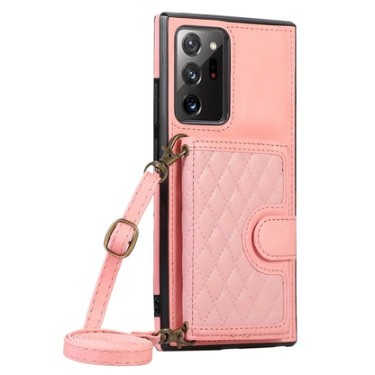 For Samsung Galaxy Note20 Ultra 5G / Note20 Ultra Shoulder Phone Pouch Card Case TPU+PU Leather Cover