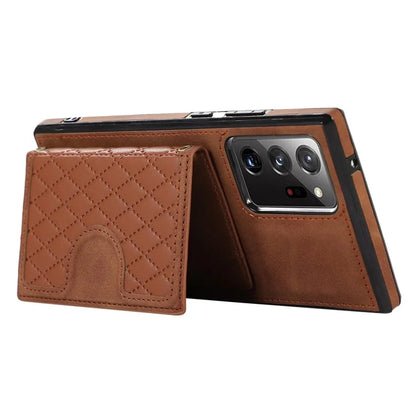 For Samsung Galaxy Note20 Ultra 5G / Note20 Ultra Shoulder Phone Pouch Card Case TPU+PU Leather Cover