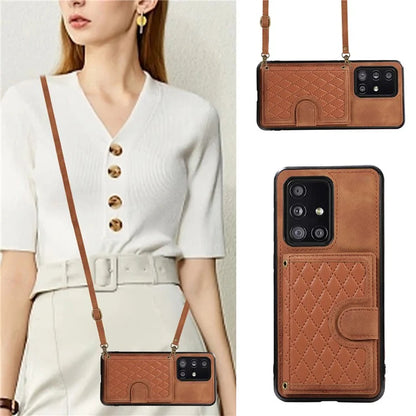 For Samsung Galaxy A51 5G Card Holder TPU+PU Leather Phone Case Kickstand Phone Cover