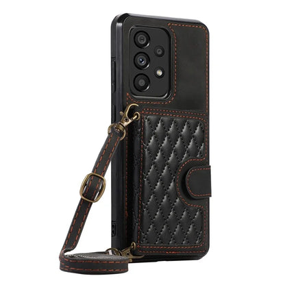 For Samsung Galaxy A13 4G / 5G Cell Phone Case Card Holder TPU+PU Leather Phone Shell