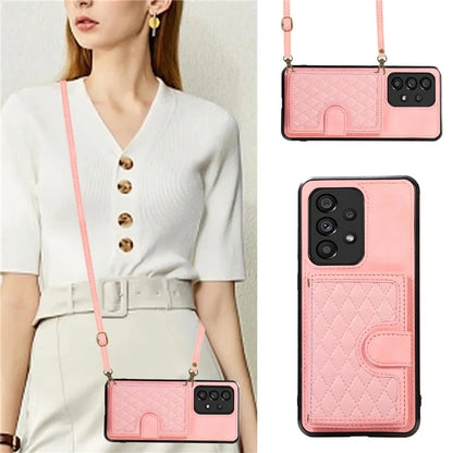 For Samsung Galaxy A13 4G / 5G Cell Phone Case Card Holder TPU+PU Leather Phone Shell