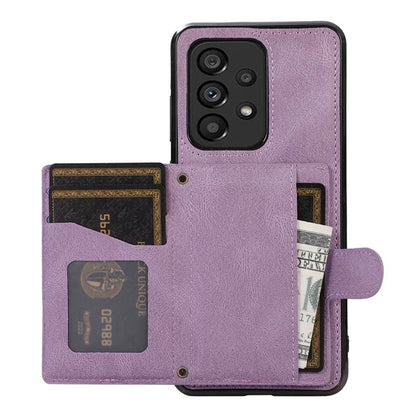 For Samsung Galaxy A13 4G / 5G Cell Phone Case Card Holder TPU+PU Leather Phone Shell