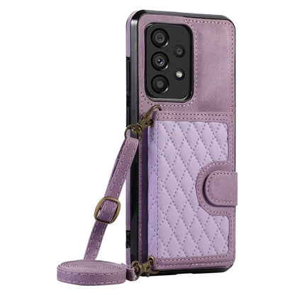 For Samsung Galaxy A13 4G / 5G Cell Phone Case Card Holder TPU+PU Leather Phone Shell
