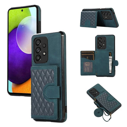 For Samsung Galaxy A13 4G / 5G Cell Phone Case Card Holder TPU+PU Leather Phone Shell