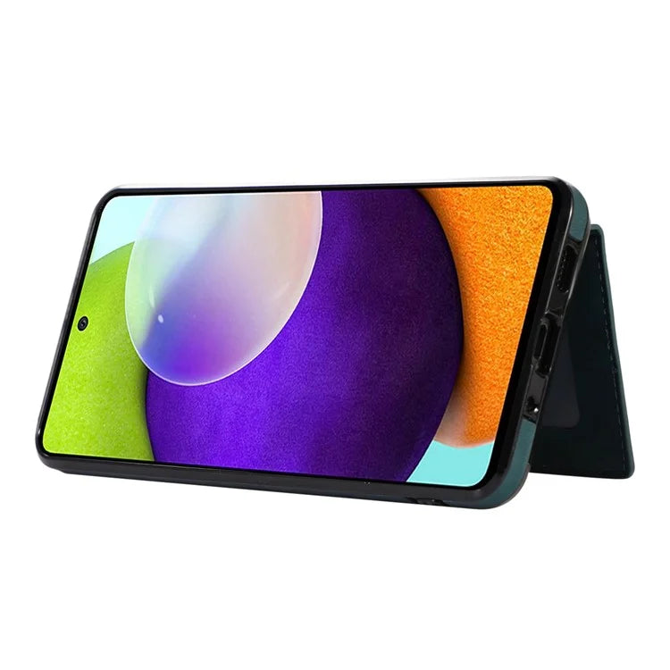 For Samsung Galaxy A13 4G / 5G Cell Phone Case Card Holder TPU+PU Leather Phone Shell