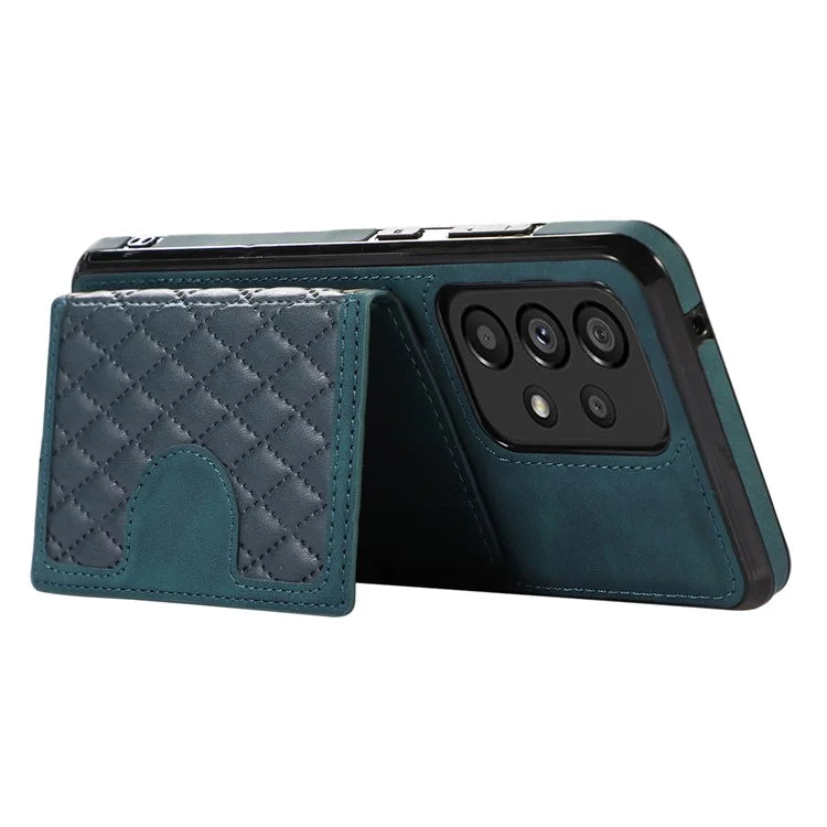 For Samsung Galaxy A13 4G / 5G Cell Phone Case Card Holder TPU+PU Leather Phone Shell