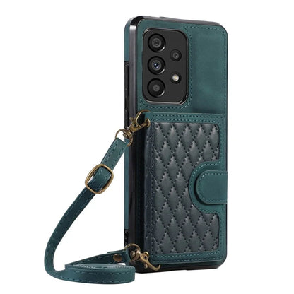 For Samsung Galaxy A13 4G / 5G Cell Phone Case Card Holder TPU+PU Leather Phone Shell