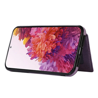For Samsung Galaxy S20 FE 2022 / S20 FE / S20 FE 5G / S20 Lite Case Card Holder TPU+PU Leather Phone Shell