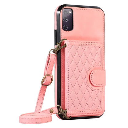 For Samsung Galaxy S20 FE 2022 / S20 FE / S20 FE 5G / S20 Lite Case Card Holder TPU+PU Leather Phone Shell