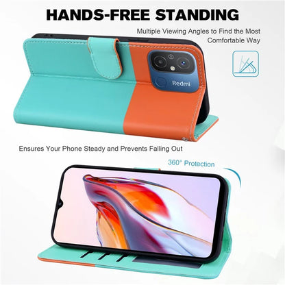 Cartoon Pet Series for Xiaomi Redmi 12C 4G Leather Case Splicing Phone Wallet Cover