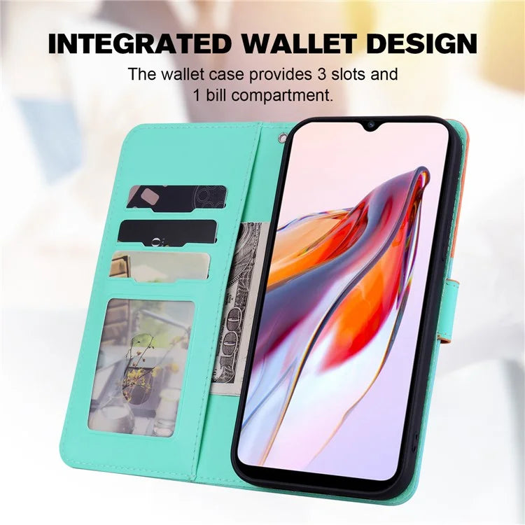 Cartoon Pet Series for Xiaomi Redmi 12C 4G Leather Case Splicing Phone Wallet Cover