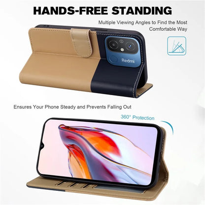 Cartoon Pet Series for Xiaomi Redmi 12C 4G Leather Case Splicing Phone Wallet Cover