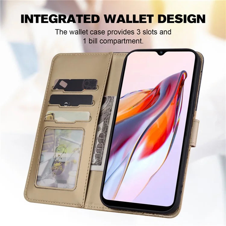 Cartoon Pet Series for Xiaomi Redmi 12C 4G Leather Case Splicing Phone Wallet Cover