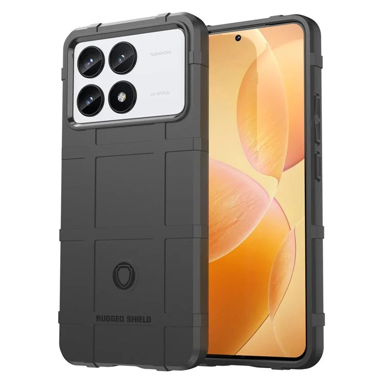 For Xiaomi Redmi K70 Pro 5G / K70 5G Case Square Grid Texture TPU Phone Cover