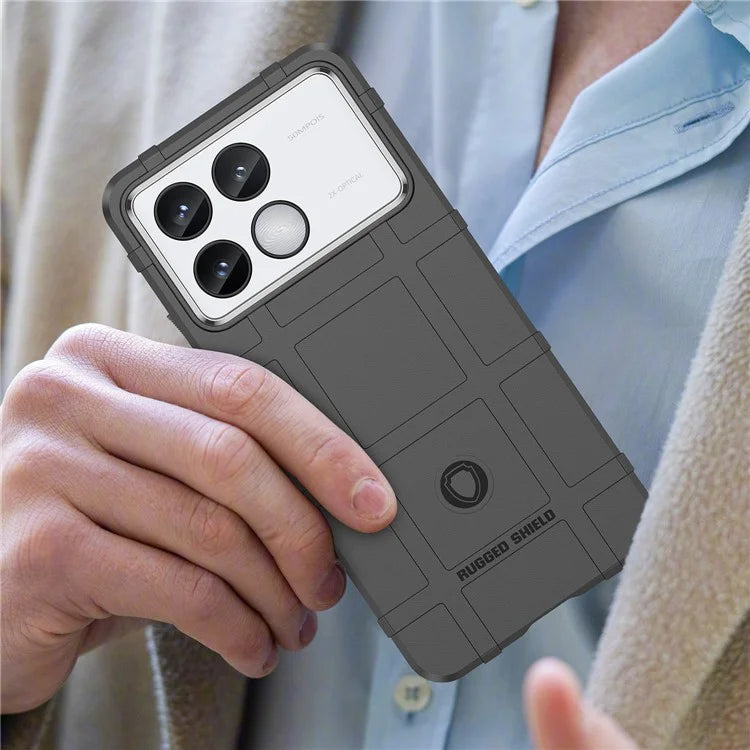 For Xiaomi Redmi K70 Pro 5G / K70 5G Case Square Grid Texture TPU Phone Cover