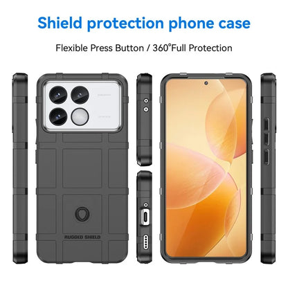 For Xiaomi Redmi K70 Pro 5G / K70 5G Case Square Grid Texture TPU Phone Cover