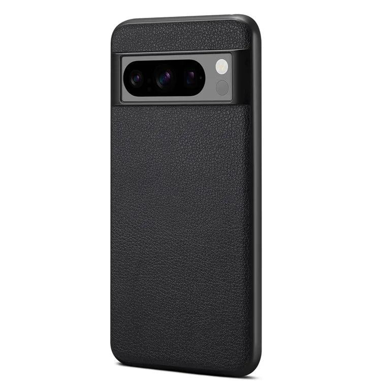 For Google Pixel 8 Pro Case Anti-fall PC+TPU+PU Leather Calf Texture Mobile Phone Protector