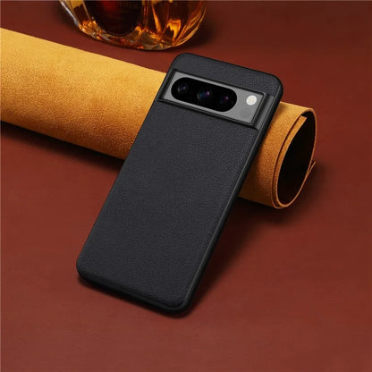 For Google Pixel 8 Pro Case Anti-fall PC+TPU+PU Leather Calf Texture Mobile Phone Protector
