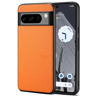 For Google Pixel 8 Pro Case Anti-fall PC+TPU+PU Leather Calf Texture Mobile Phone Protector