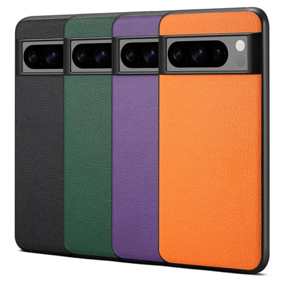 For Google Pixel 8 Pro Case Anti-fall PC+TPU+PU Leather Calf Texture Mobile Phone Protector
