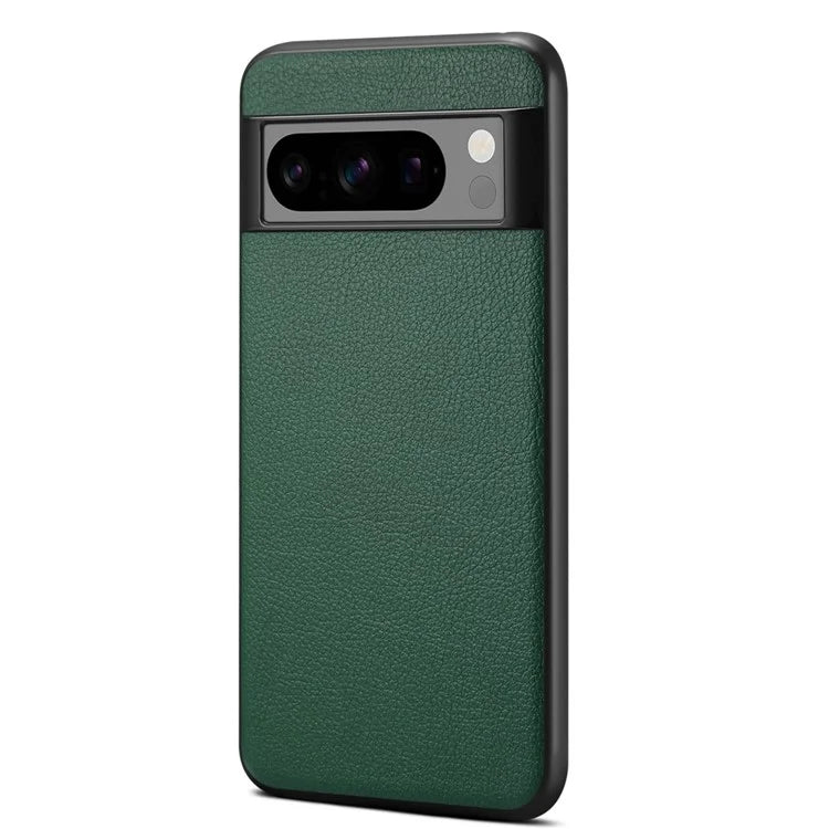 For Google Pixel 8 Pro Case Anti-fall PC+TPU+PU Leather Calf Texture Mobile Phone Protector
