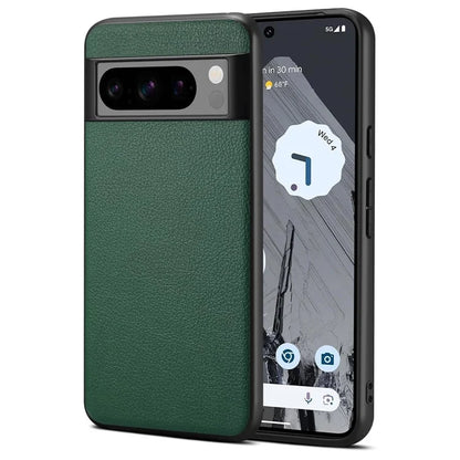 For Google Pixel 8 Pro Case Anti-fall PC+TPU+PU Leather Calf Texture Mobile Phone Protector