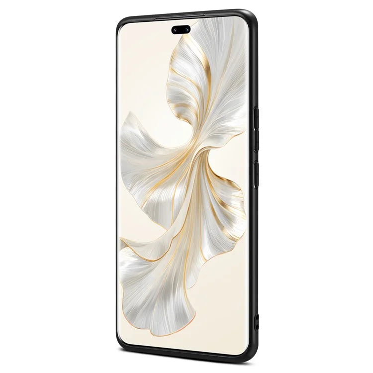For Honor 100 Pro 5G Case Drop-proof PC+TPU+PU Leather Calf Texture Phone Back Protector