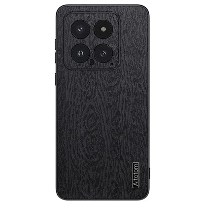 For Xiaomi 14 Cell Phone Case Scratch Resistant Wood Grain Back Cover