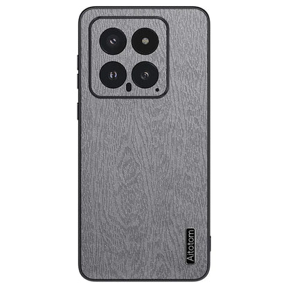 For Xiaomi 14 Cell Phone Case Scratch Resistant Wood Grain Back Cover