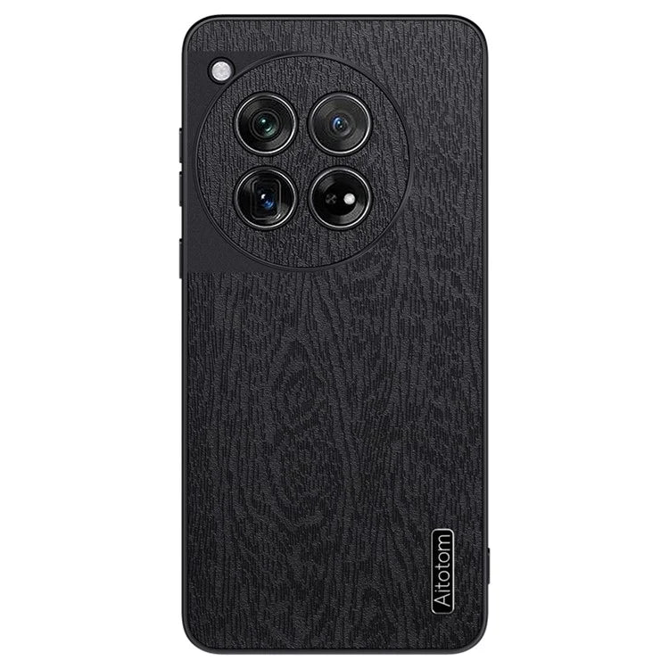 For OnePlus 12 5G Cell Phone Case Bump Proof Wood Grain Back Cover