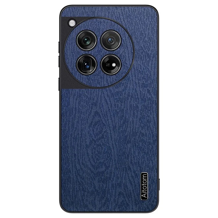For OnePlus 12 5G Cell Phone Case Bump Proof Wood Grain Back Cover
