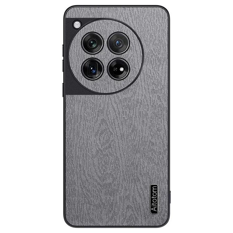 For OnePlus 12 5G Cell Phone Case Bump Proof Wood Grain Back Cover